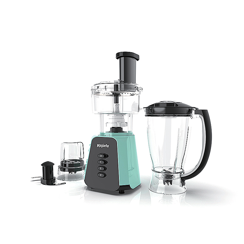 BL458ABEF-P Pemproses Makanan 2 Kelajuan 0.8L Chopper Slicing Shreading, 1.5L jug, 0.3L Grind mill