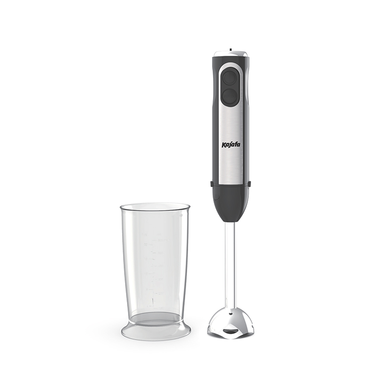 Pengisar Tangan HB818B1 dengan Bikar 600ml - 500W berkuasa - Tetapan 2 Kelajuan dan Turbo - Bilah Keluli Tahan Karat Gred Makanan 304 - Pemegang Kayu Ergonomik - Bebas BPA