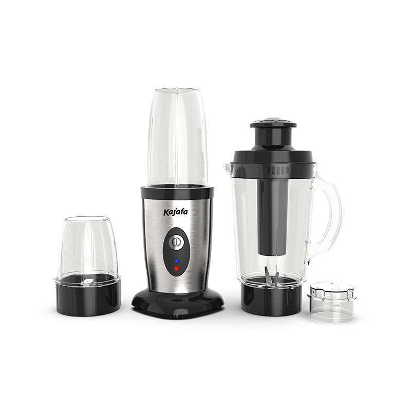 BL365ABD 3 i 1 Pengisar Jag Bilah Keluli Tahan Karat 1.0L dengan Pembuat Smoothie 500ML dan pengisar kopi, dengan Muka S/S