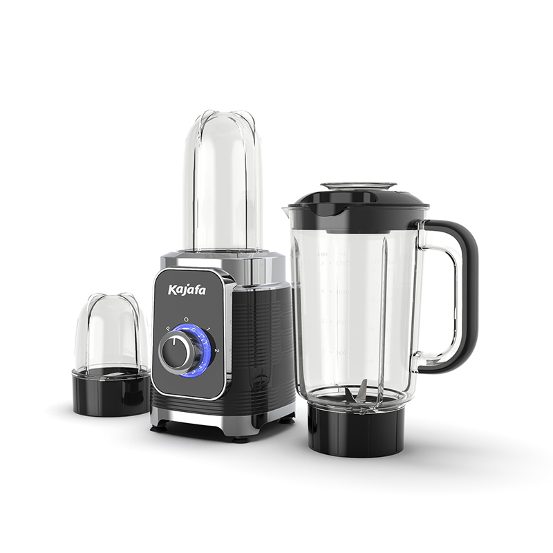 BL215ABD 3 i 1 Bilah Keluli Tahan Karat Pengisar Jag 1.0L dengan Pembuat Smoothie 500ML dan pengisar kopi, Reka bentuk baharu