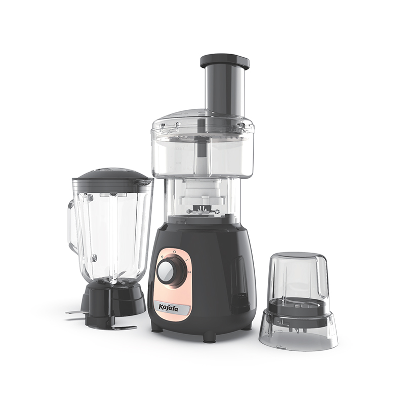 BL465ABEF-G 5-dalam-1 Blender Pemproses makanan 2 kelajuan dengan Kisar ,gaul, pencincang,hiris,cincang