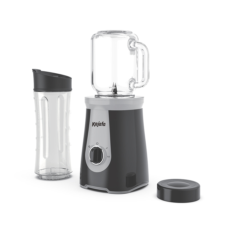 Pengisar Smoothie BL-358B-P3 dengan Bilah Tajam, Pengisar Mini Peribadi untuk Goncang dan Pelicin dengan 2 Kelajuan Boleh Laras, Pengisar untuk Dapur dengan pengadun, Cawan Perjalanan tanpa BPA & Cawan Mason 500ml