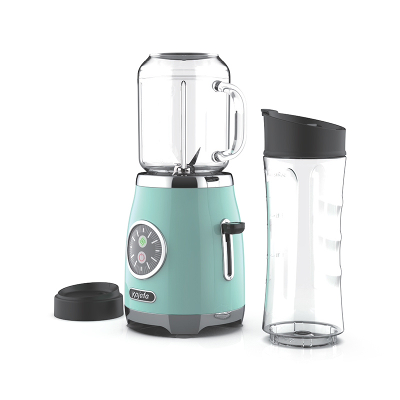 Pengisar Smoothie BL399B-P4 dengan Bilah Tajam, Pengisar Mini Peribadi untuk Goncang dan Pelicin, Pengisar untuk Dapur dengan pengadun, Cawan Perjalanan tanpa BPA & Cawan Mason 600ml